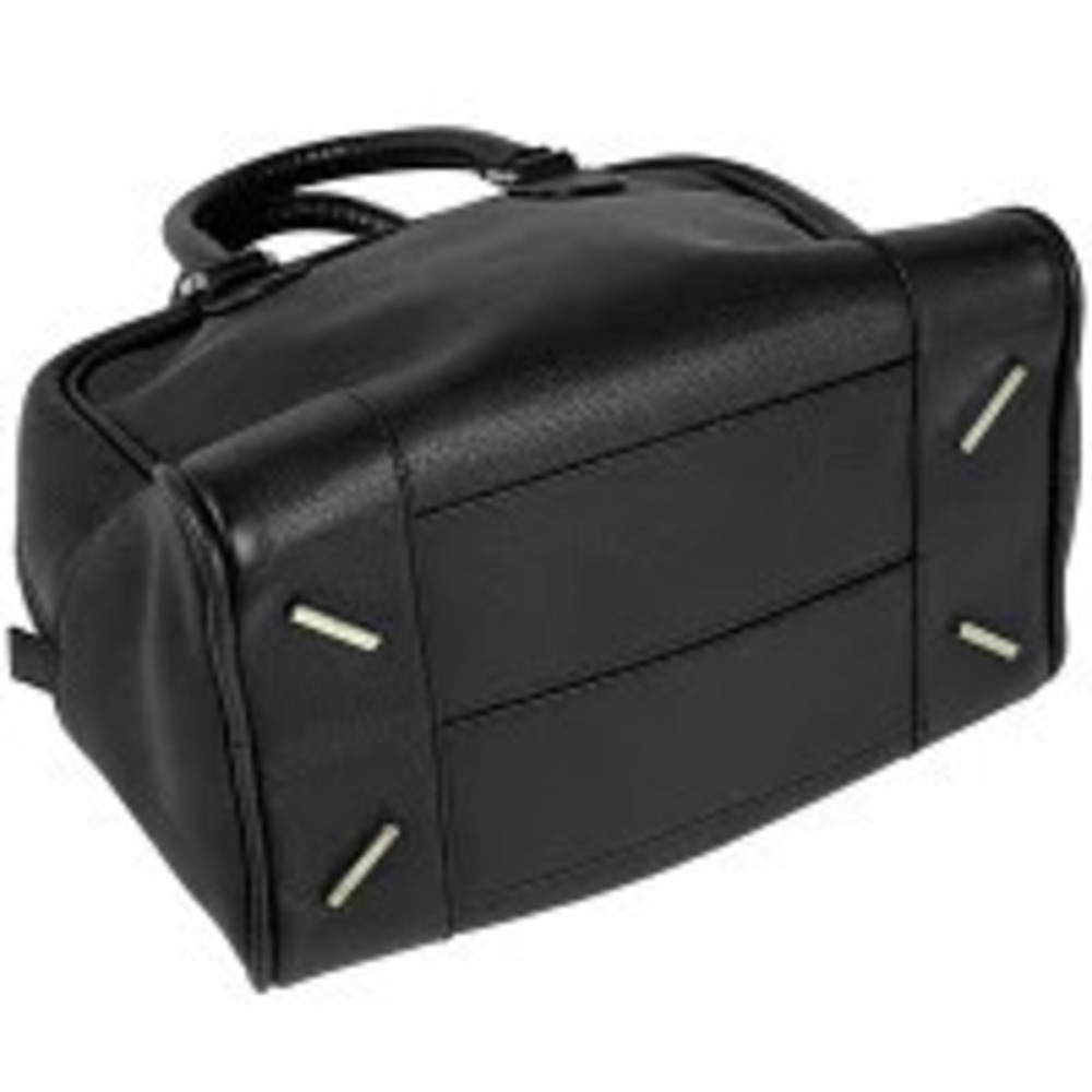 Loewe Anagram Black Amazona Bag Handbag Shoulder Leather Black